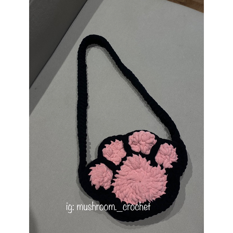 Cat paw bag - túi chân mèo bằng len