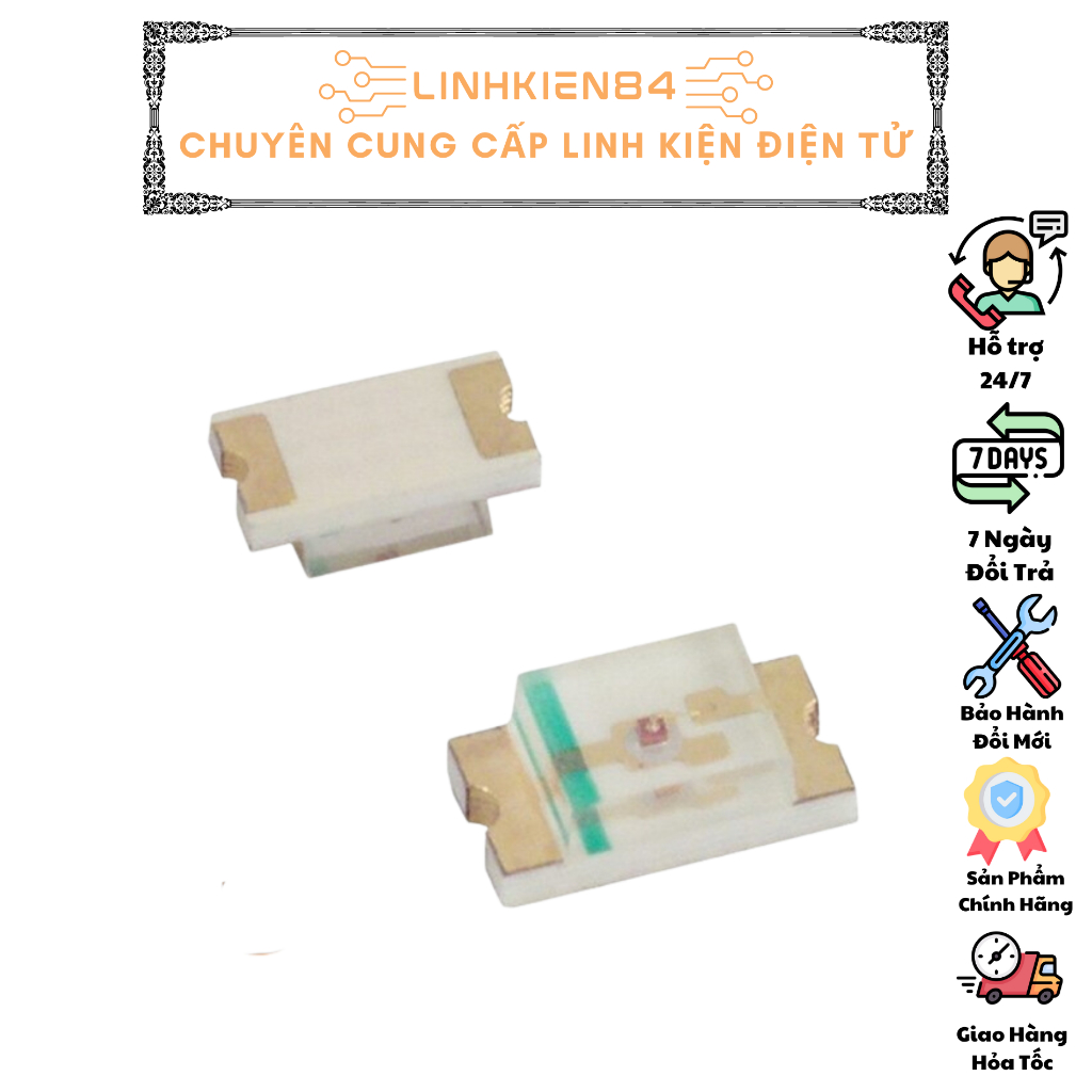 COMBO 5 Chiếc LED Dán 0805 Nhiều Màu