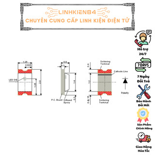 COMBO 5 Chiếc LED Dán 0805 Nhiều Màu