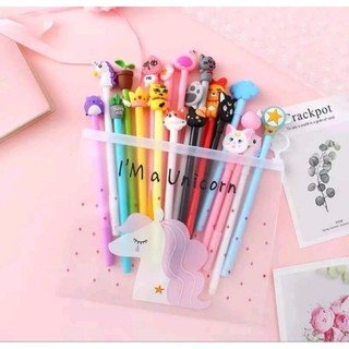 Combo 20 bút nước hình thú dễ thương màu mực đen hàng loại 1