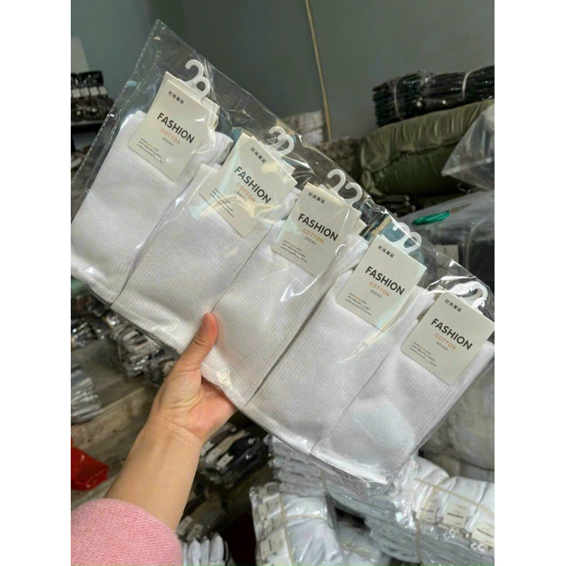 Tất trơn cổ cao vintage