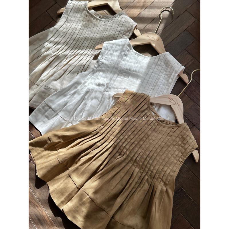 LINEN SET áo bbd xếp ly chân váy dài nàng thơ