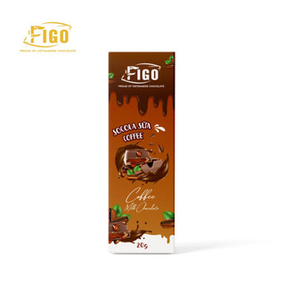 Socola sữa nhân cà phê 20g/ 50g figo