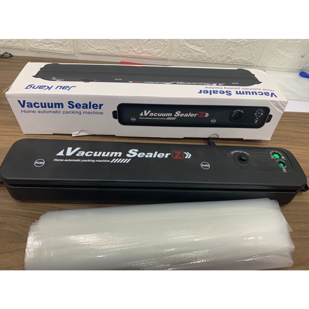 Máy hút chân không thực phẩm kèm hàn miệng túi thực phẩm Vacuum Sealer tặng kèm 10 túi hút
