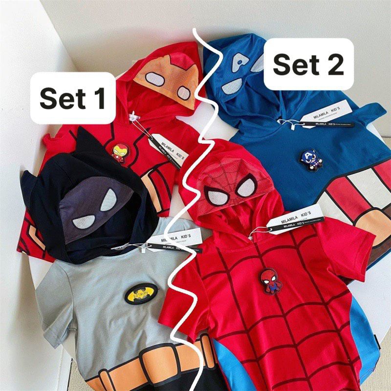 Set 2 áo siêu nhân biến hình cho bé- có buôn sỉ - SP 4639