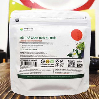 Bột trà xanh matcha hương nhài 100g