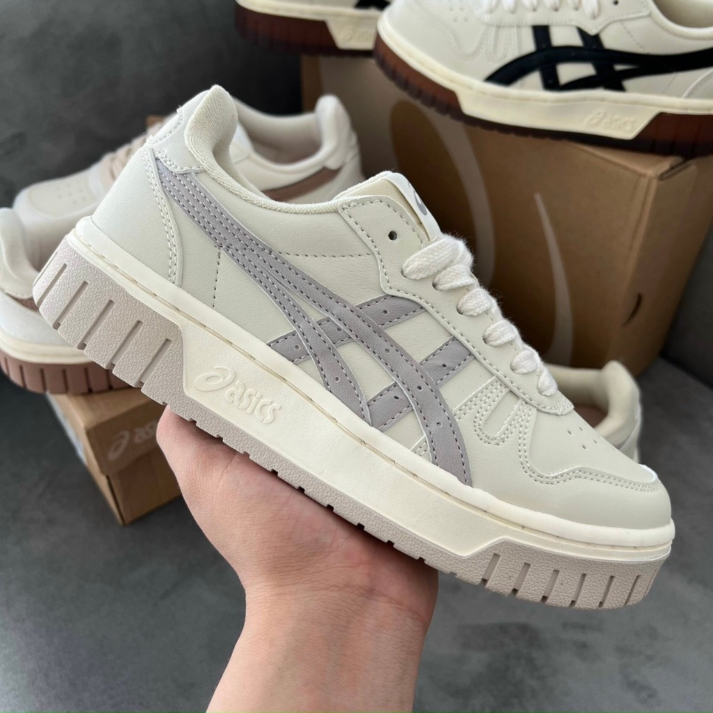 Giày Thể Thao Asics Court MZ Cream Black Gum Full Box phong cách vitange hot 2023