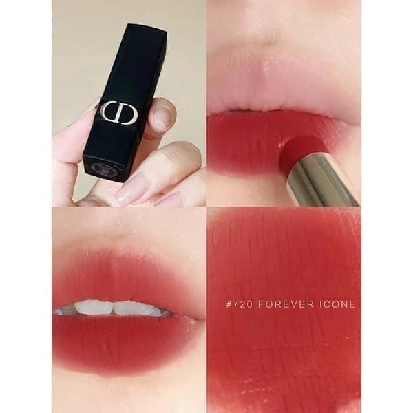 Son Dior Rouge 720 Forever Icone - Vỏ đen nhám
