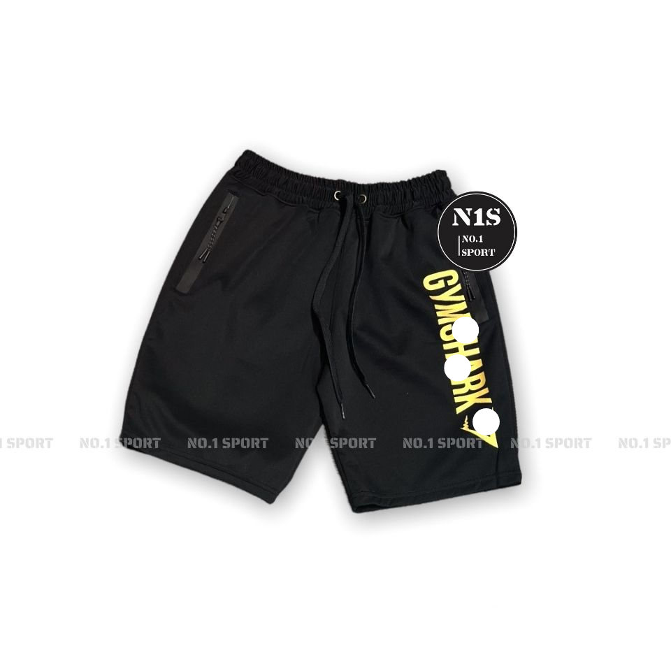 Quần Short Gym, Thể Thao, Logo In Nhũ Siêu Nét, Hình Thật