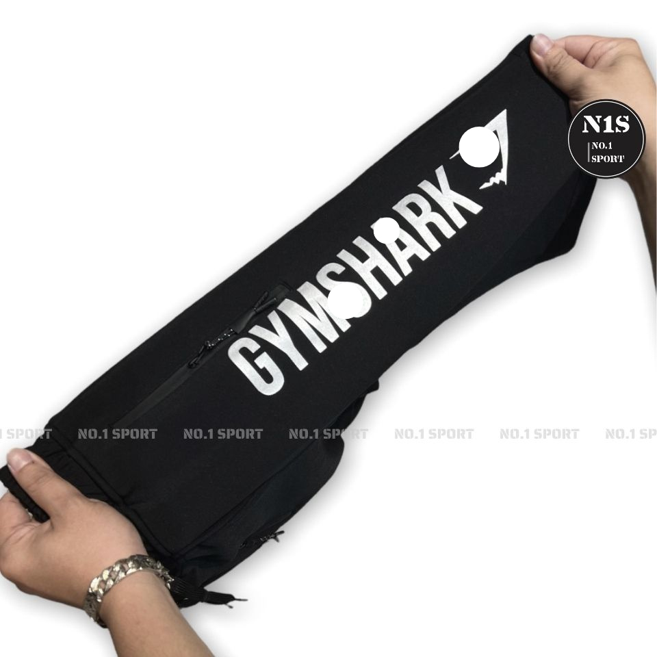 Quần Short Gym, Thể Thao, Logo In Nhũ Siêu Nét, Hình Thật