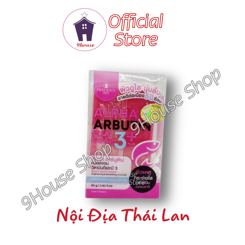 01 Cục Xà Bông Trắng Da Alpha Arbutin 3Plus Thái Lan 80gram