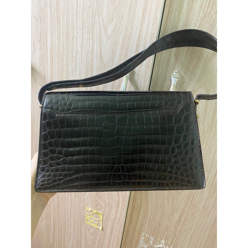 Thanh lý túi da cá sấu bóng kính hiệu Pháp