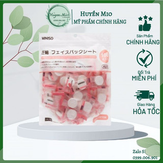 Mặt Nạ Giấy Nén Miniso Nhật Bản [Mặt Nạ Miniso - Túi] - Huyenmio
