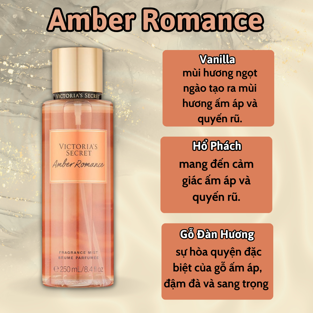 Body Mist Victoria Secret Chính Hãng Original, Xịt Thơm Body Toàn Thân Victoria Secret Hương Nước Hoa 250ml