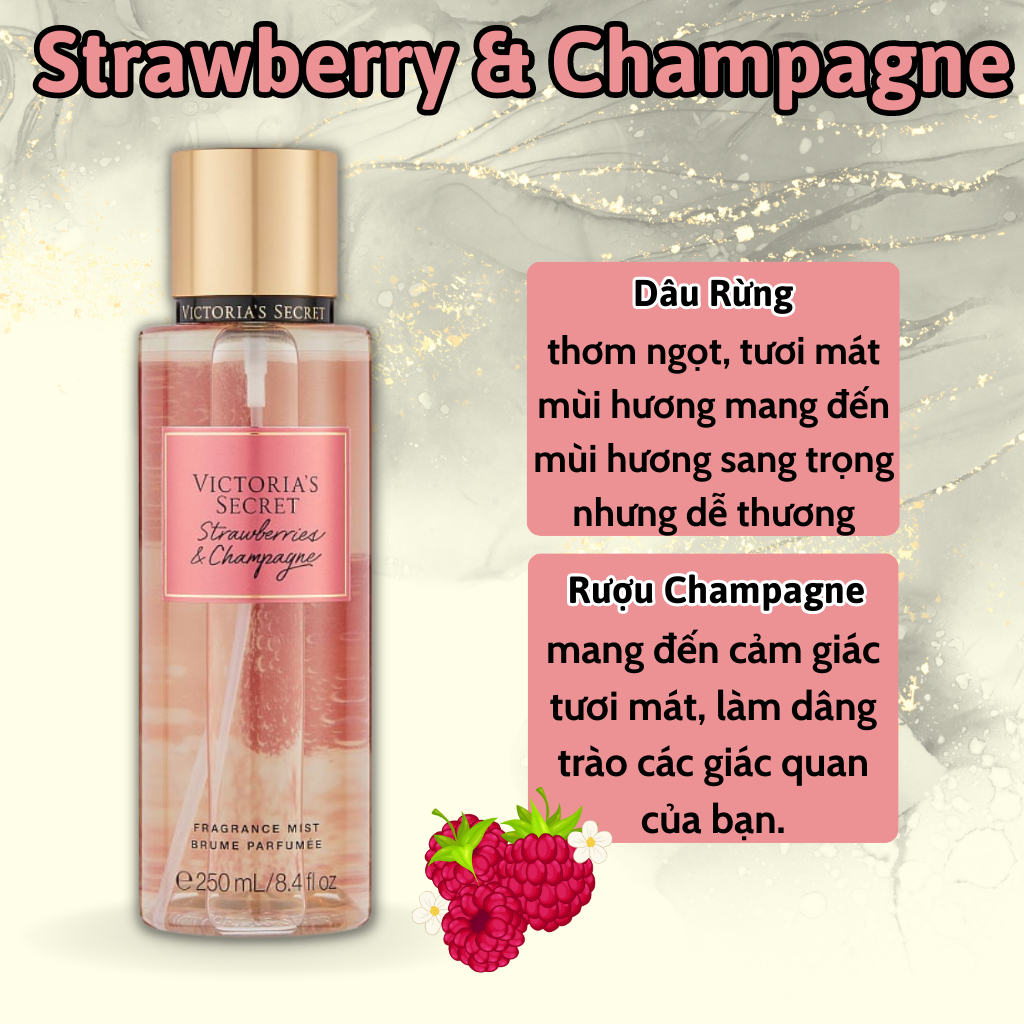 Body Mist Victoria Secret Chính Hãng Original, Xịt Thơm Body Toàn Thân Victoria Secret Hương Nước Hoa 250ml