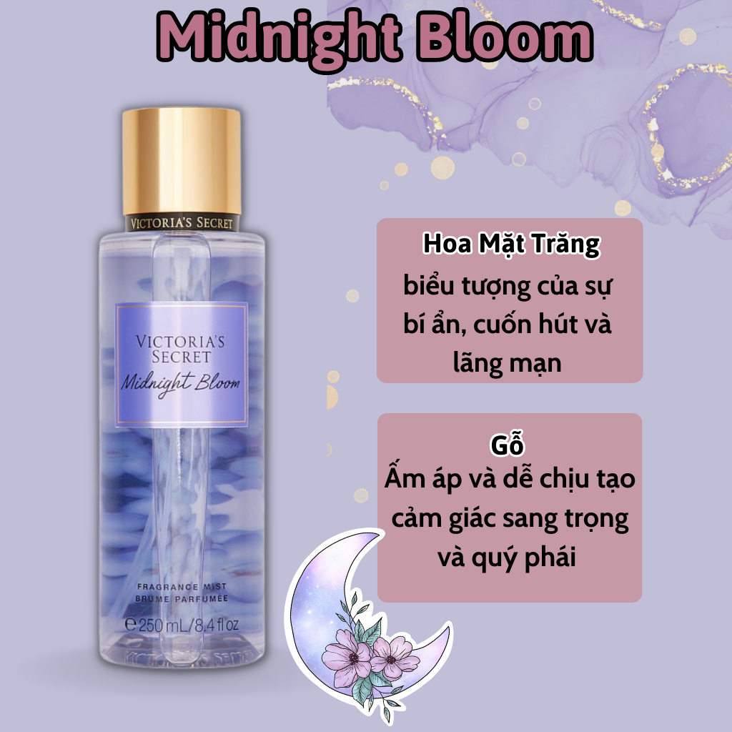 Body Mist Victoria Secret Chính Hãng Original, Xịt Thơm Body Toàn Thân Victoria Secret Hương Nước Hoa 250ml