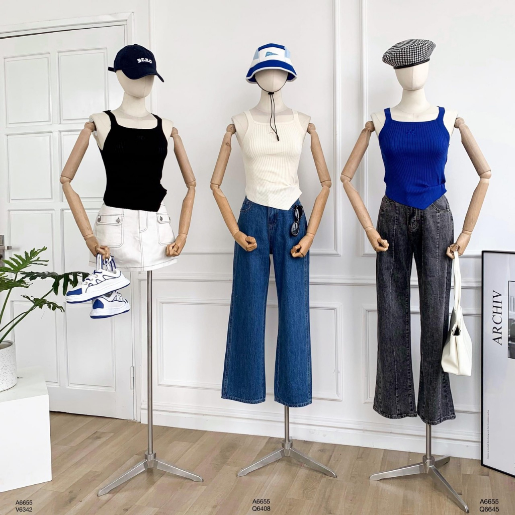 Manocanh nữ tay gỗ màu vàng cao cấp