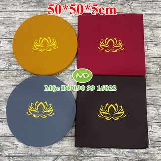 Đệm Ngồi Thiền MANDALA 50x50x5cm, Dùng Tụng Kinh Niệm Phật - Yoga Thư Giãn, Xoa Dịu Căng Thẳng, Mệt Mỏi