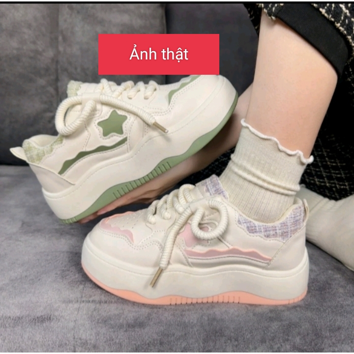 Giày Thể Thao Nữ, Sục Nữ Da Mềm Dây Thừng 1 ngôi sao 2 màu Hottrend 2023 !