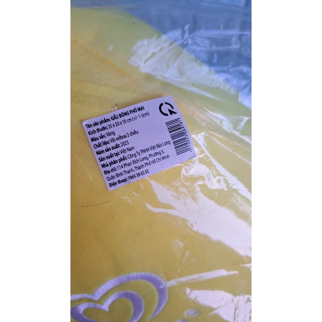 Gối bông hình phô mai dễ thương quà từ kem Walls