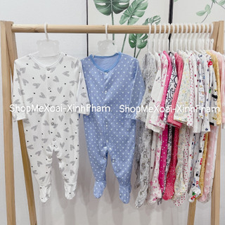 [Lựa mẫu][9M 7-8,5kg] Bodysleep cotton mix hãng, bodysuit cotton cho bé trai, bé gái hàng xuất dư xịn
