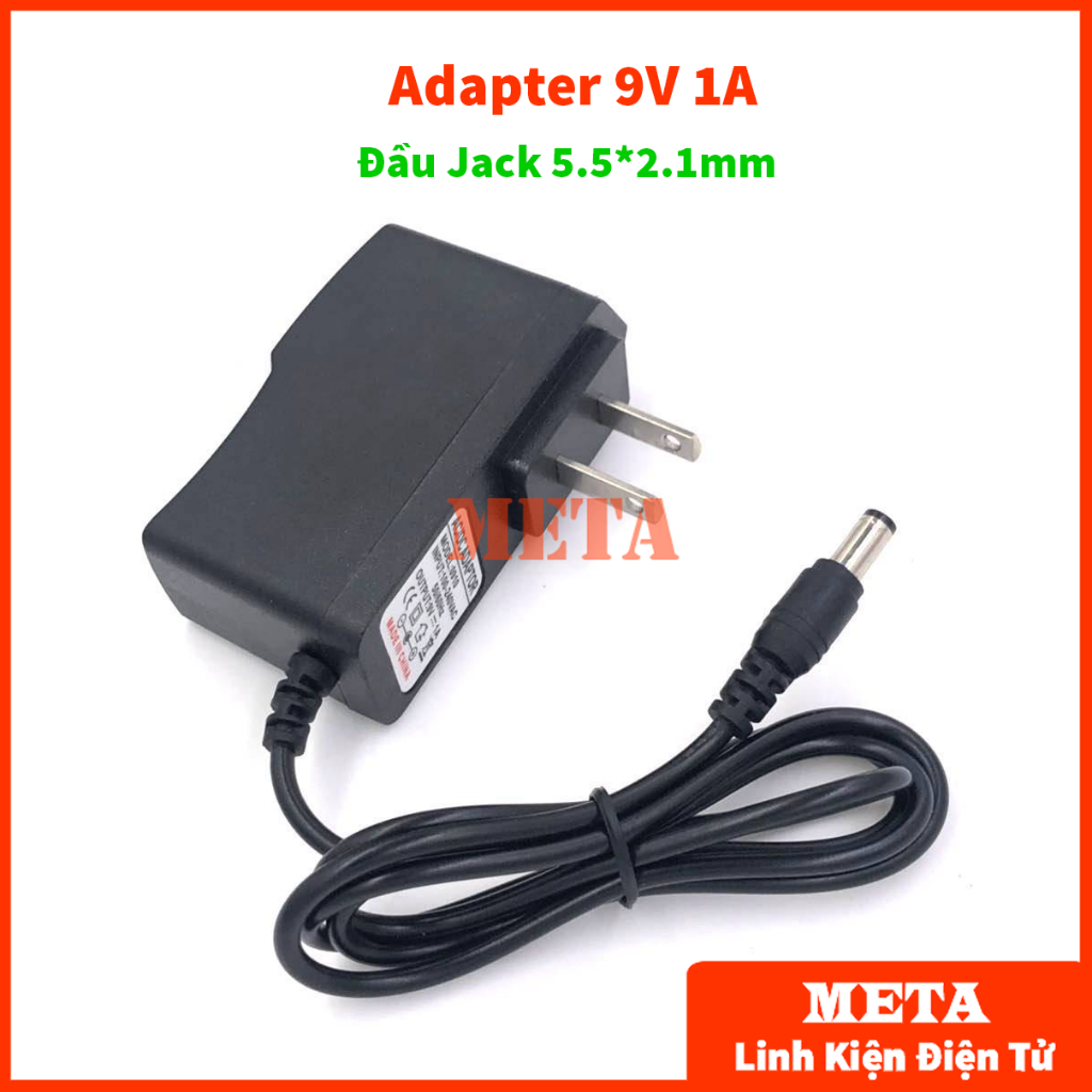 Nguồn Adapter 9V 1A Đầu Jack 5.5*2.1mm