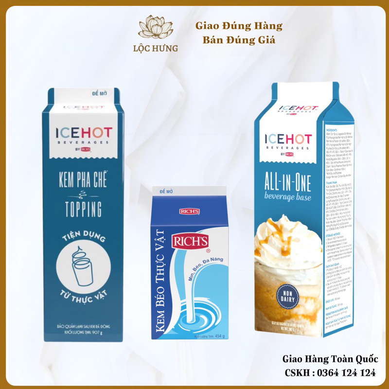 KEM BÉO RICH , KEM BASE, KEM ON TOPPING