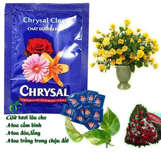 Dưỡng Hoa Lâu Tàn Hà Lan Chrysal Dùng Cho Hoa Cắm Bình,Hoa Trồng Chậu,Lãng Hoa Trang Trí...
