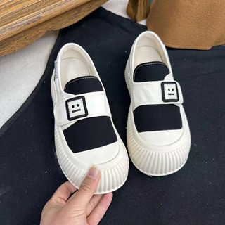Giày lười slipon quai dán mặt cười xinh xắn hót trend