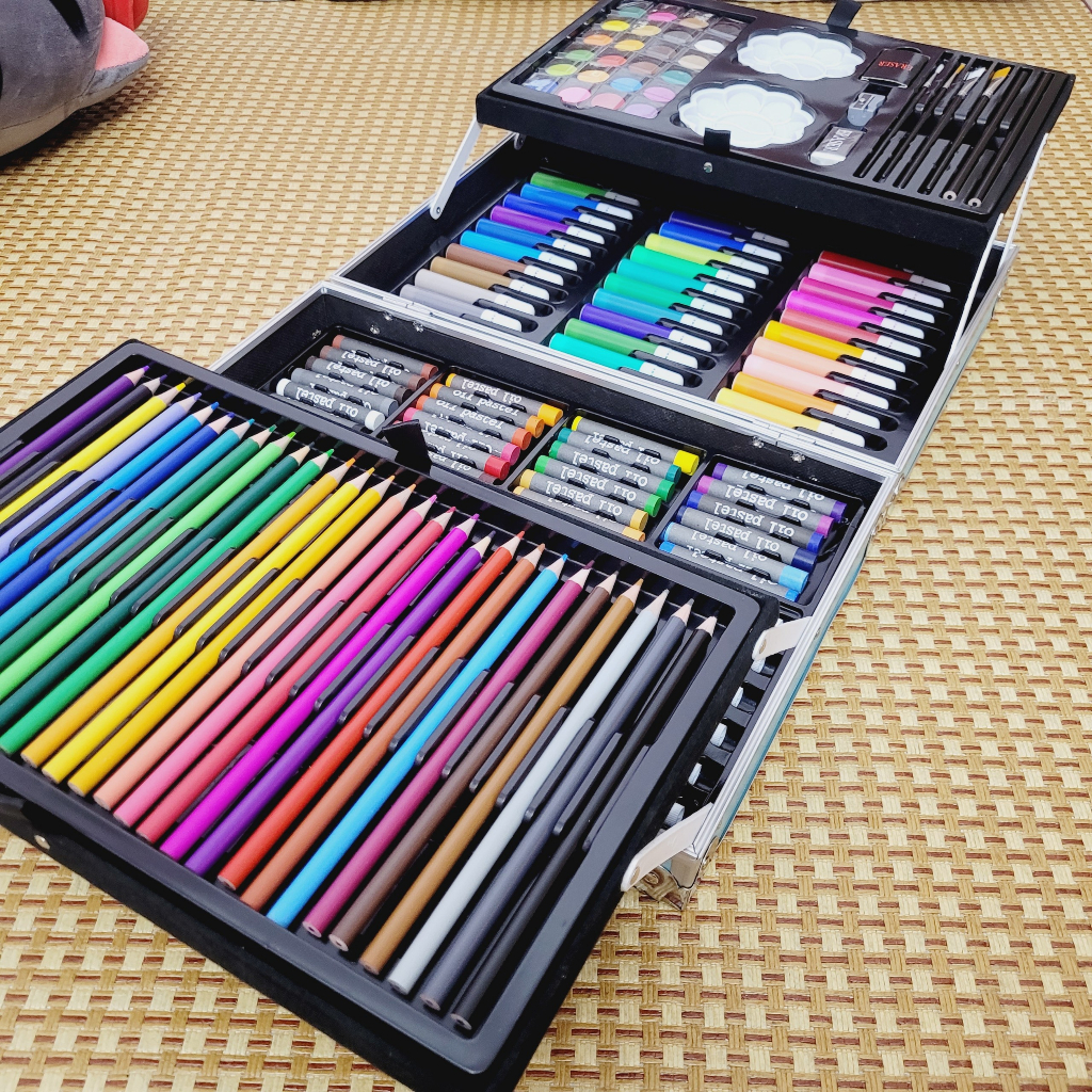 Bút Màu Cho Bé Quà Sinh Nhật Cho Bé Gái Hộp Màu 150 Chi Tiết Quà Cho Bé Gái 12 Tuổi Màu Nước Màu Acrylic Màu Chì Màu Sáp