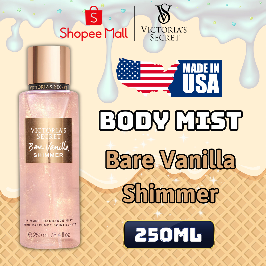 Body Mist Victoria Secret Chính Hãng Shimmer, Xịt Thơm Body Toàn Thân Victoria Secret Hương Nước Hoa 250ml
