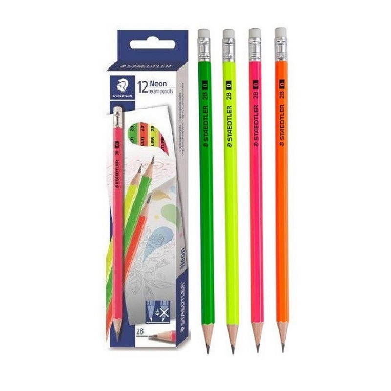 Bút chì Staedtler 134 2B / 132 44 màu Neon - Chì Đức sản tại Thái Lan 134 / 13244