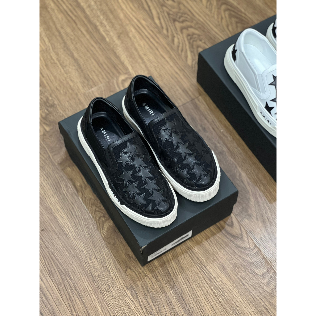 - Giày Slip-on Am1RI Vá Da Ngôi Sao Full Box - Giày Sneaker Am1RI