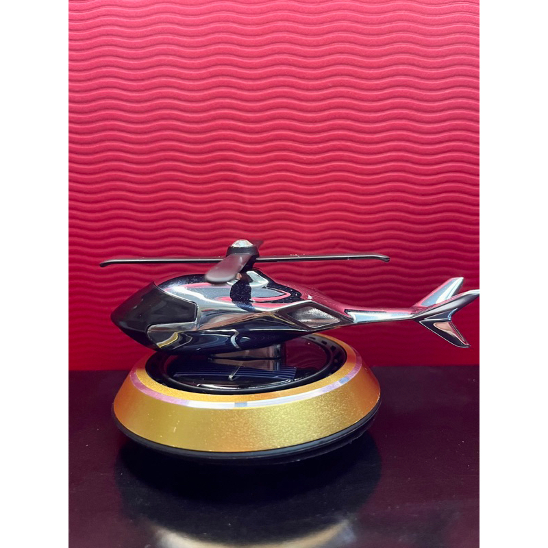 Nước hoa ô tô năng lượng mặt trời hình máy bay trực thăng, khử mùi, khuyếch tán hương thơm