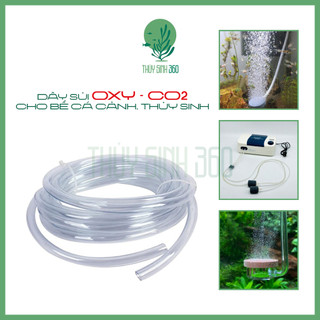 Dây dẫn khí oxy, co2 cho bể cá cảnh, thủy sinh - đường kính trong 4mm - dây pu dẻo, chống gập độ bền cao