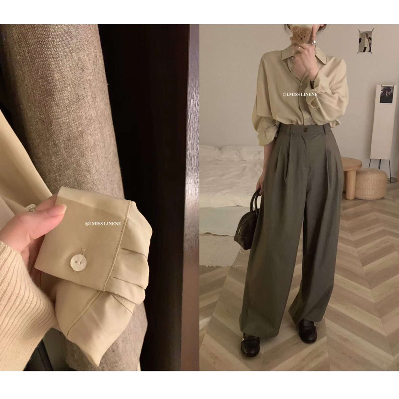 Sơ mi lụa xuất Hàn IMISS 30310