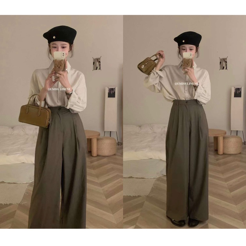 Sơ mi lụa xuất Hàn IMISS 30310