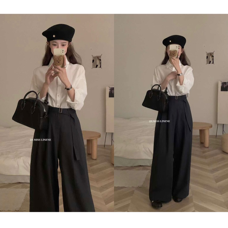 Sơ mi lụa xuất Hàn IMISS 30310