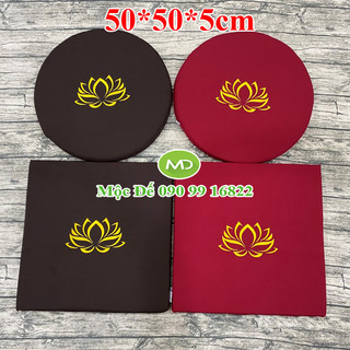 Tọa Cụ MANDALA 50x50x5cm Phật Giáo - Dùng Làm Đệm Ngồi Thiền, Tụng Kinh Sang Trọng, Êm Ái, Thoải Mái