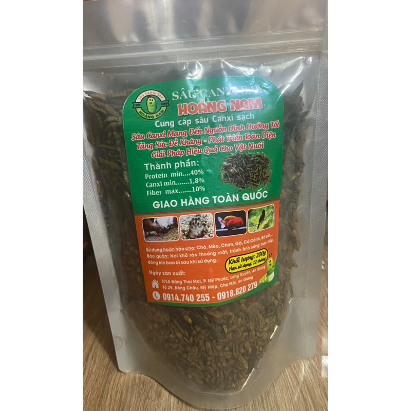 Sâu Canxi sấy khô 200g