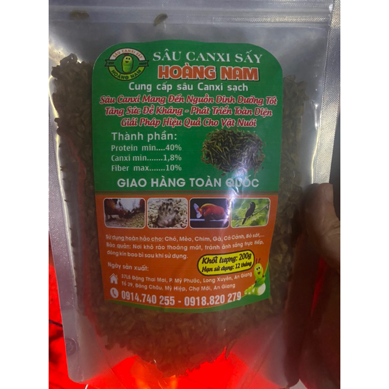 Sâu Canxi sấy khô 200g