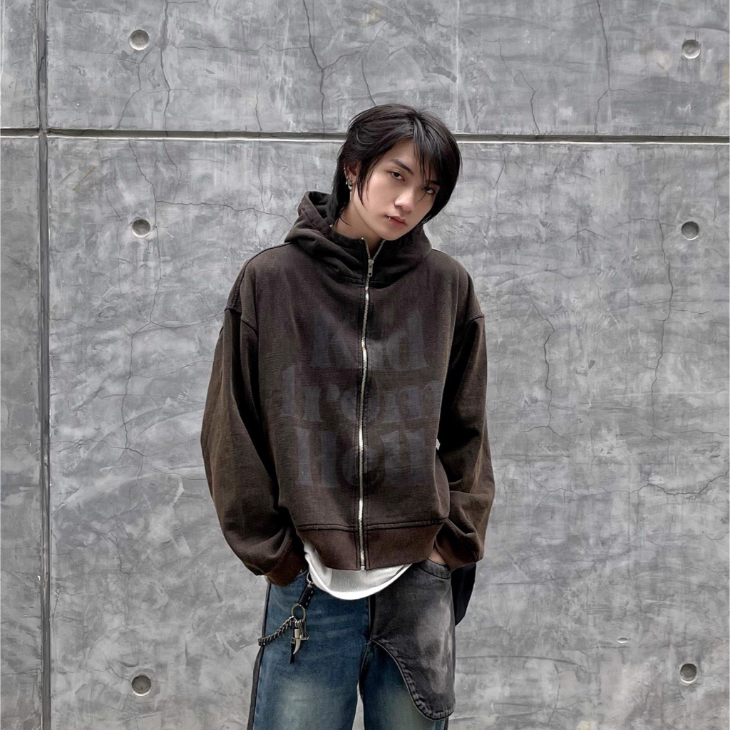 #roiworkshop Áo Hoodie Nam Nữ - Áo Được Xử Lý Wash Và Nhuộm