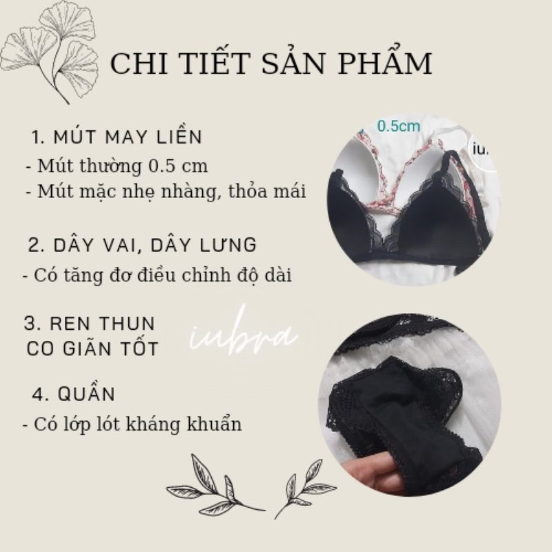 Quần lót ren thun, quần cạp cao, co giãn, thoáng mát.