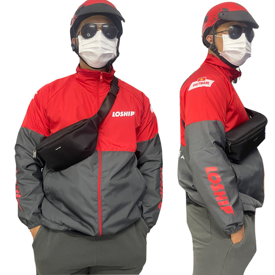 Áo Khoác LoShip, Chất Dù 2 Lớp Phối Màu Độc Đáo.At