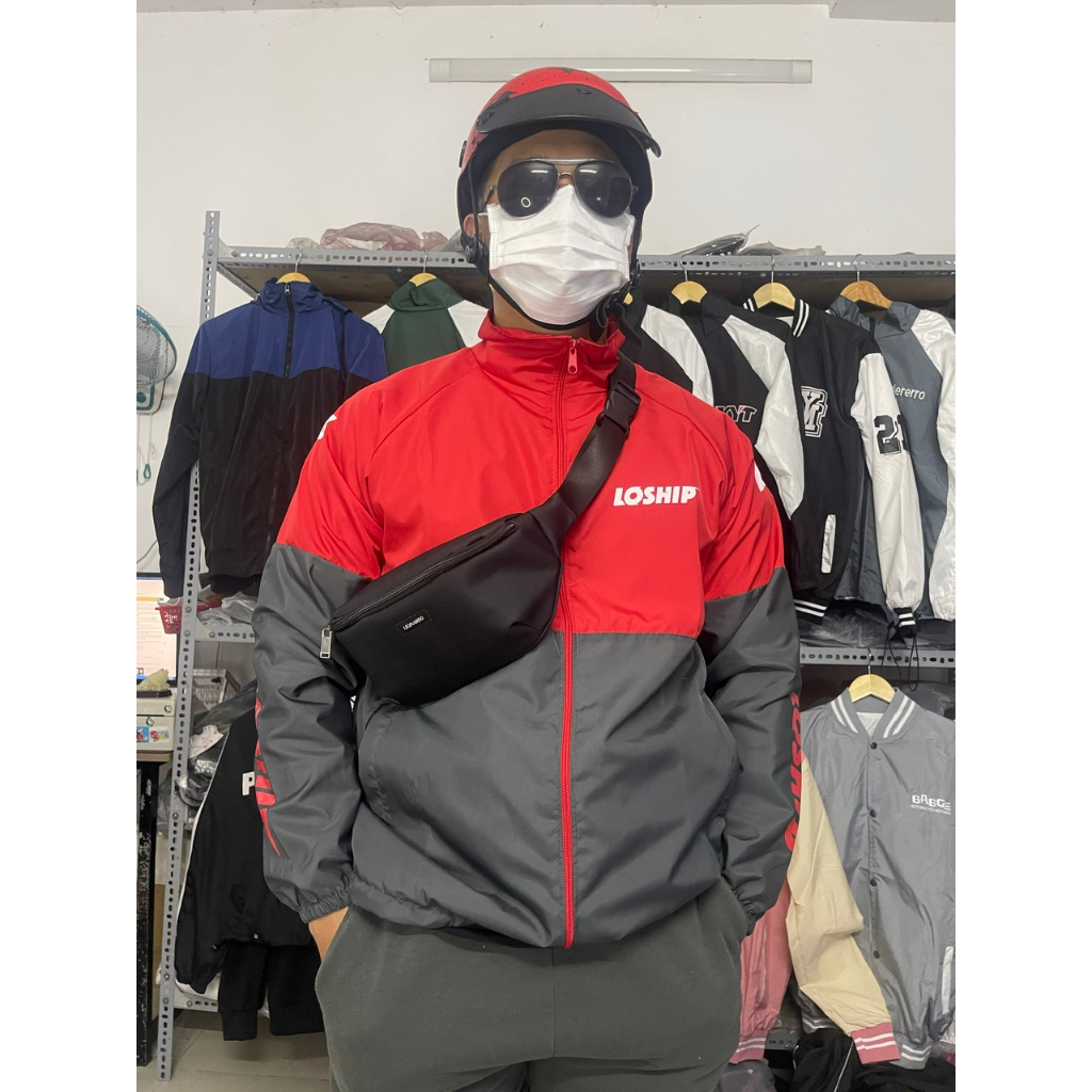 Áo Khoác LoShip, Chất Dù 2 Lớp Phối Màu Độc Đáo.At