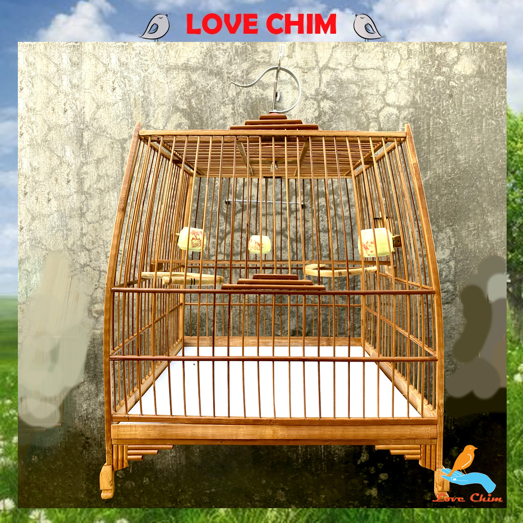 Khung lồng chim chào mào tự ráp, Lồng chim chào mào chất liệu trúc già , Khung lồng chim tự ráp dễ dàng LOVECHIM