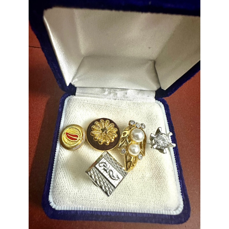 Set 5 Pin/Ghim cài áo vintage Nhật 2hand