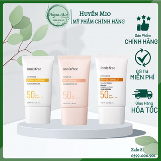 KEM CHỐNG NẮNG INNISFREE ( Mild, no sebum, long lasting for oily - dry skin, triple shilde) -Huynmio