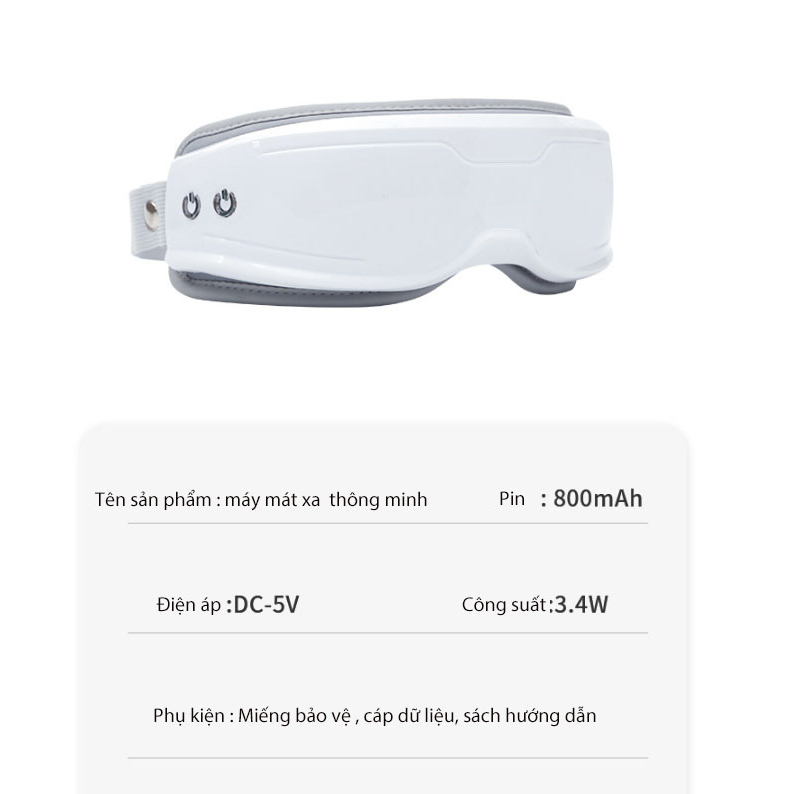 Máy massage mắt thông minh XJ-608, Mát xa mắt phục hồi và bảo dưỡng chức năng về mắt.