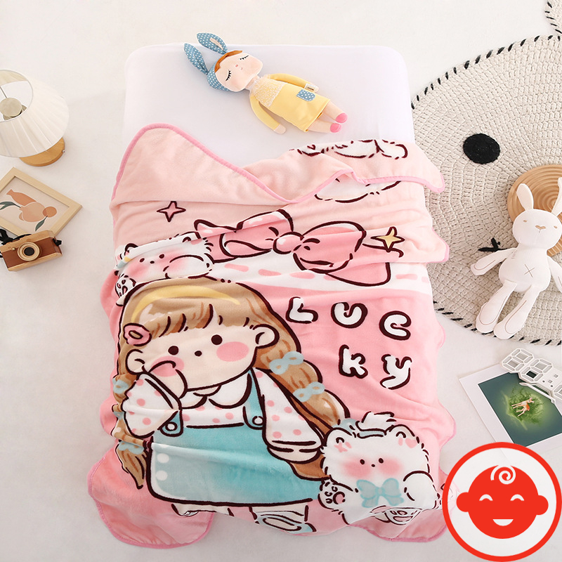 Chăn lông tuyết cho bé MỀM MỊN MẪU MỚI size to 140x100cm